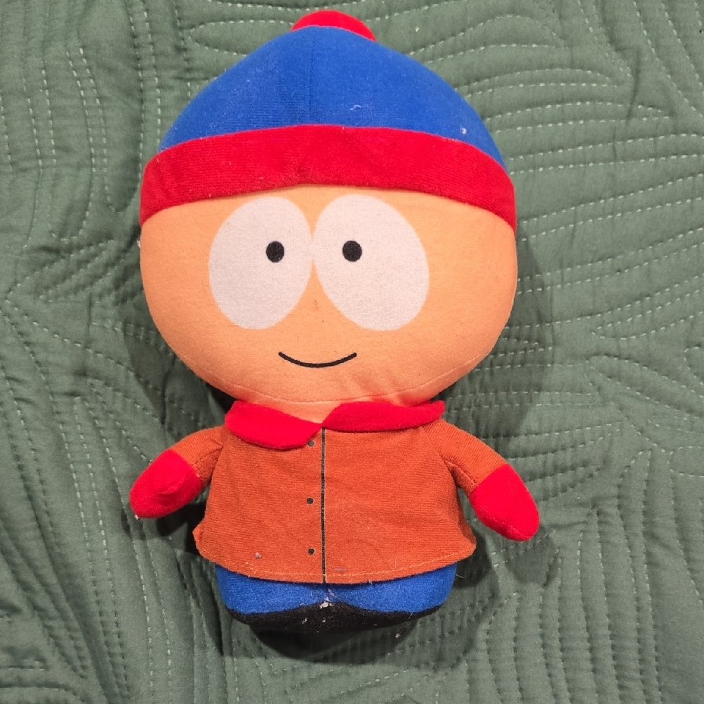 Stan Plush Toy with Red and Blue Outfit